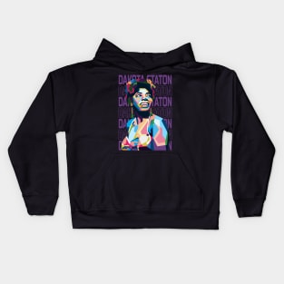 Abstract Dakota Staton Jazz In WPAP Kids Hoodie